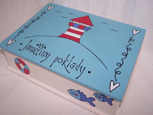 S MAJÁČKEM - malovaná krabička — foto 3
