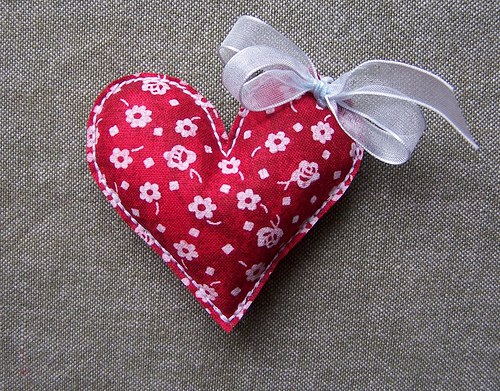 Srdíčko červené 7cm — foto 2