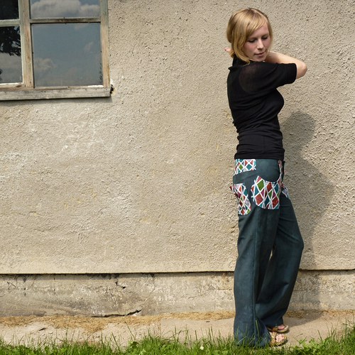 Roury - gatě s voskovou batikou — foto 4
