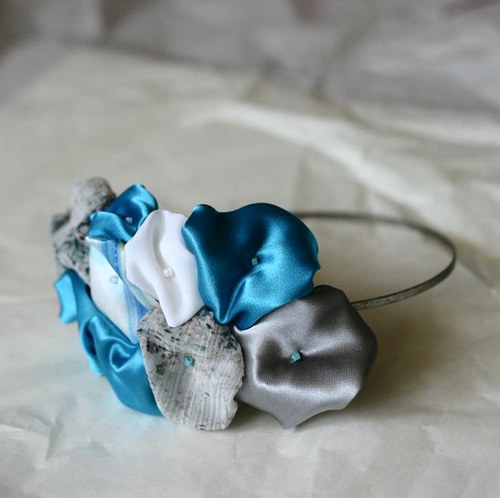 Modro bílá čelenka — foto 6