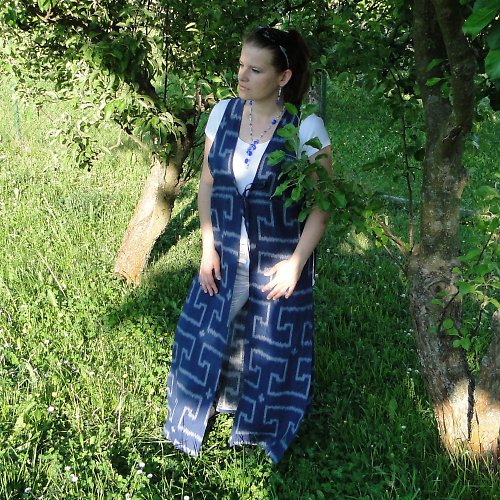 Vesta - dlouhá modrá - Akce -40% — foto 4