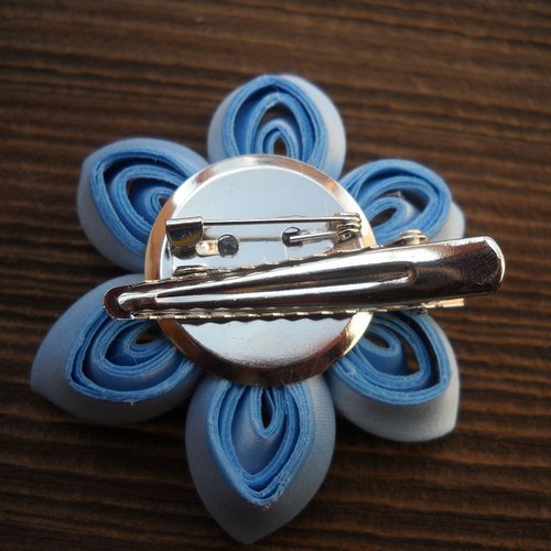 Kanzashi sponka/brož Sora — foto 4