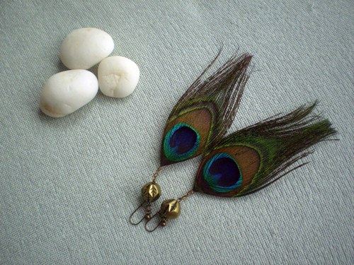 Náušnice PEACOCK — foto 4