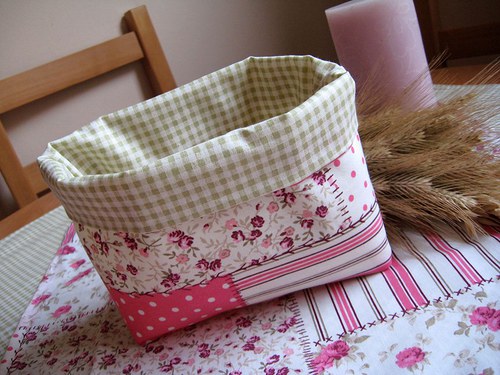 Růžový patchwork na zelené kostičce... — foto 6