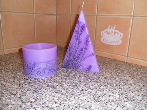 Svíčka lampion, levandule — foto 2