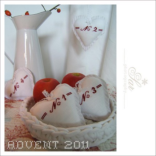 Adventní srdíčka - 4 ks — foto 2