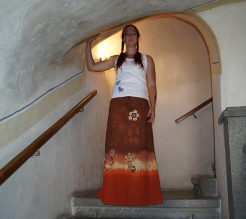 Hnědá sukýnka "bambulačka druhá"... :) — foto 6