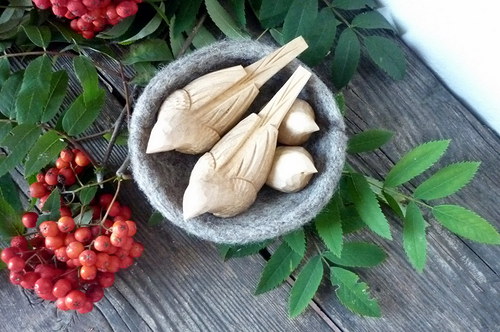 2velcí a 2malí ptáčci v hnízdě — foto 4