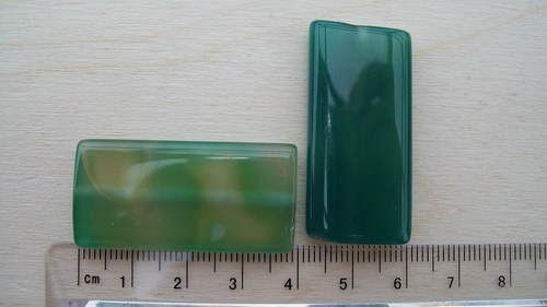 Korálky obdélníkové zelené — foto 2