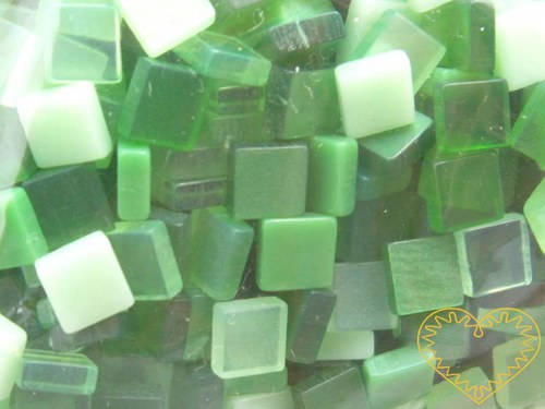 Pryskyřicová mozaika - zelený mix - 45 g — foto 2