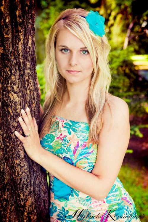 Tyrkysová květina - čelenka — foto 3