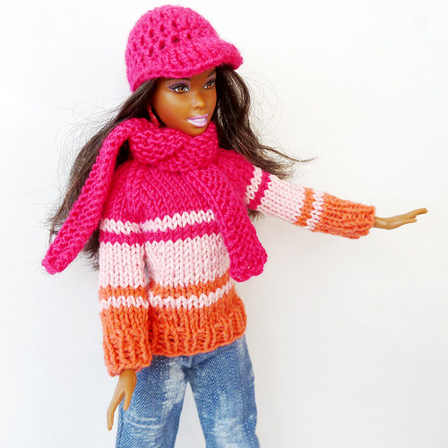 ROSE svetr pro Barbie — foto 4