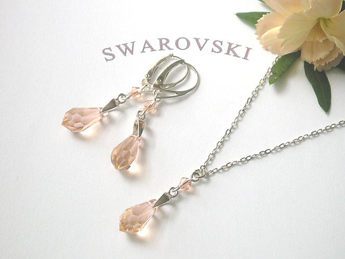 Swarovski drops ( stříbro Ag 925 ) — foto 2