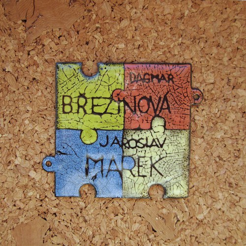 Smaltovaná puzzle cedulka — foto 3