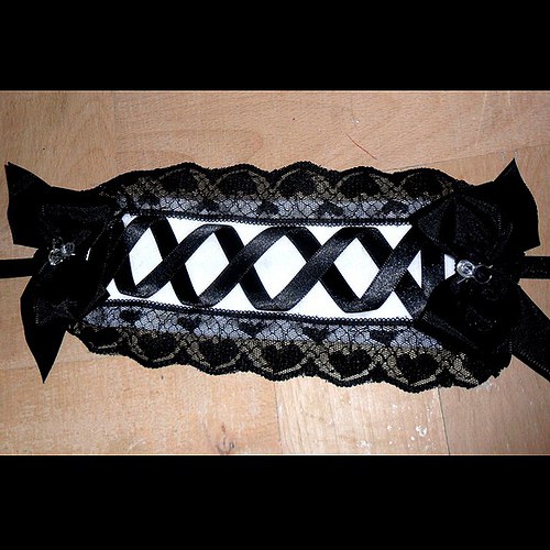 Headdress Černobílý s diamantíky — foto 2