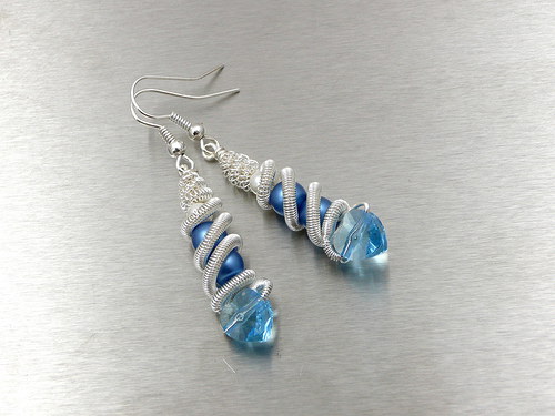 Naušnice . " Blue dreams " — foto 2