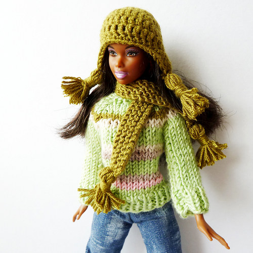 PEA GREEN svetr pro Barbie — foto 3
