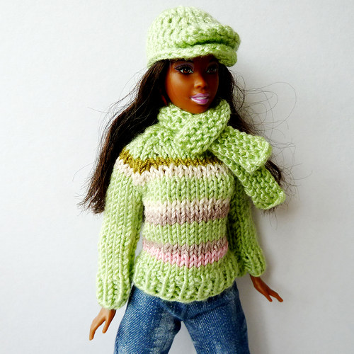 PEA GREEN svetr pro Barbie — foto 5