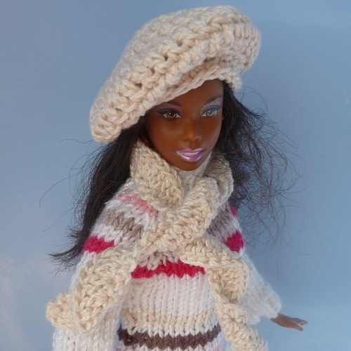CREAM baret a šála pro Barbie — foto 2