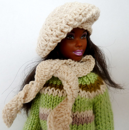 CREAM baret a šála pro Barbie — foto 4