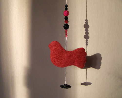 Knoflíky pro štěstí. Ptáček. — foto 2