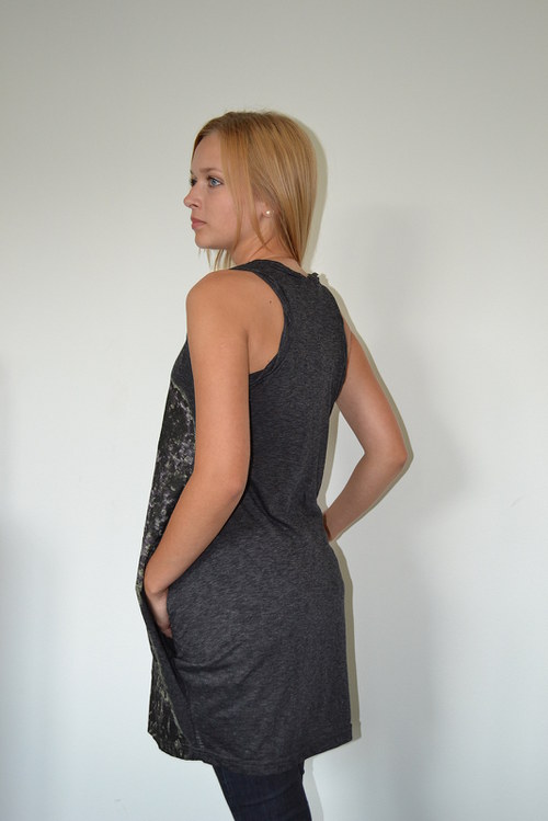 Bavlněné tričko T 111 black — foto 3