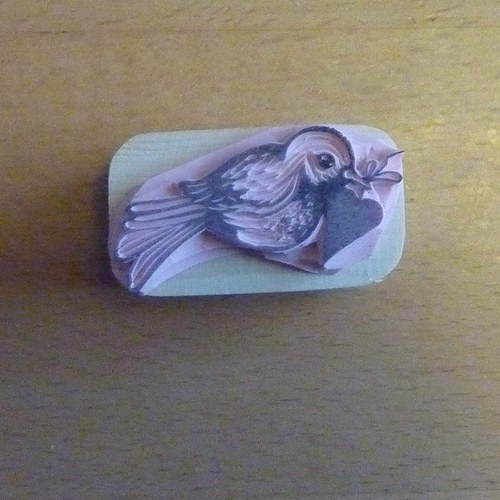 Razítko ptáček — foto 2