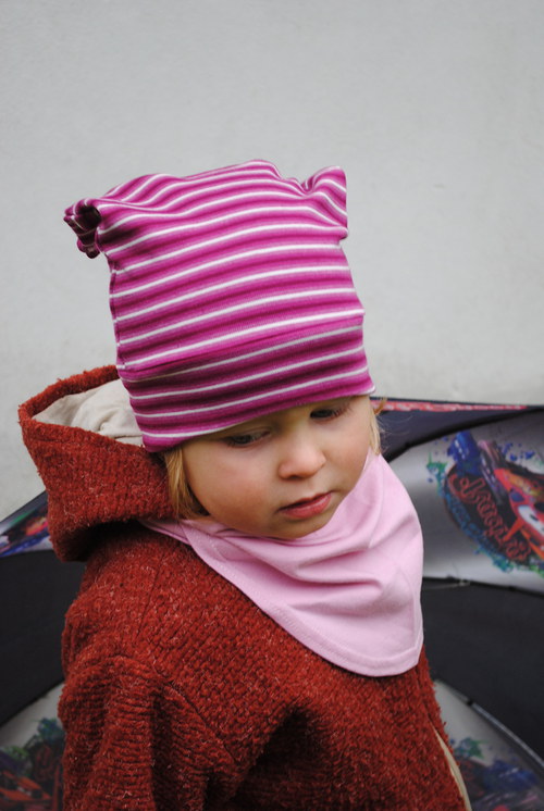 Dětská čepice - lila , 2 až 3 roky — foto 3