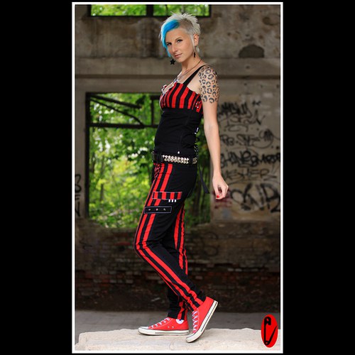Black/stripes (kalhoty vel. M - L) — foto 3