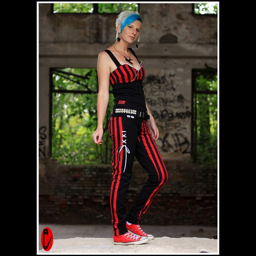 Black/stripes (kalhoty vel. M - L) — foto 5