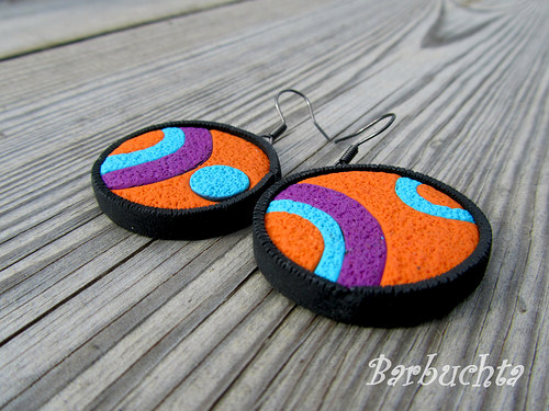 Náušnice Orange Dots — foto 2