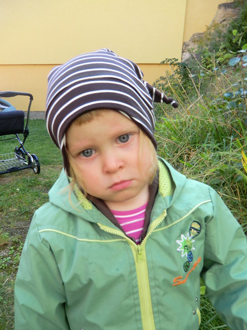 Dětská čepice hnědá, 1 až 2 let — foto 3