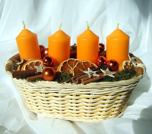 Adventní svícen pomerančový — foto 2
