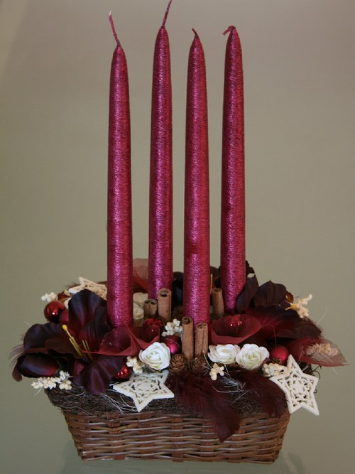 Adventní svícen do vínova — foto 3