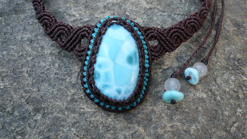 Larimar set (náhrdelník a náramek) — foto 4