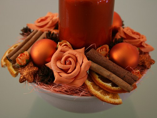 Vánoční svícen do oranžova — foto 6