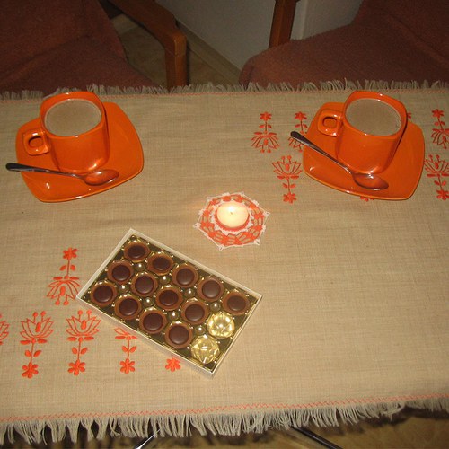 Háčkovaný svícínek — foto 2