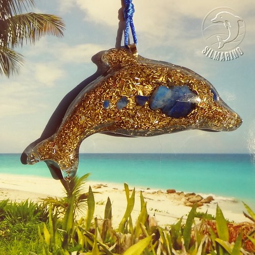 Orgonitový talisman - delfínek lapis-lazuli — foto 4