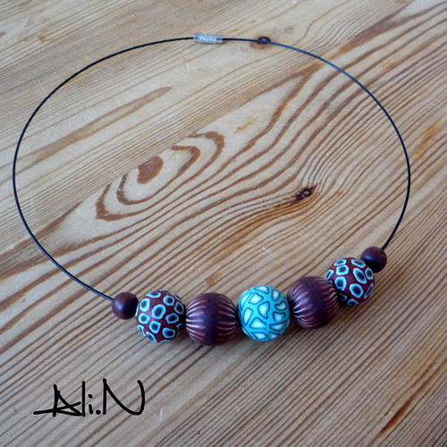 Korále Brown Blue Points — foto 3