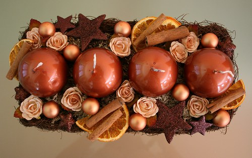 Adventní svícen do hněda — foto 4