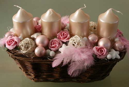 Adventní svícen romantický — foto 3