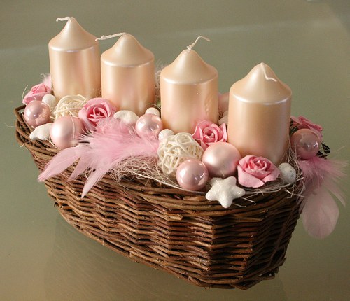 Adventní svícen romantický — foto 5