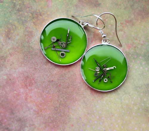 Green apple set (pouze náušnice) — foto 2