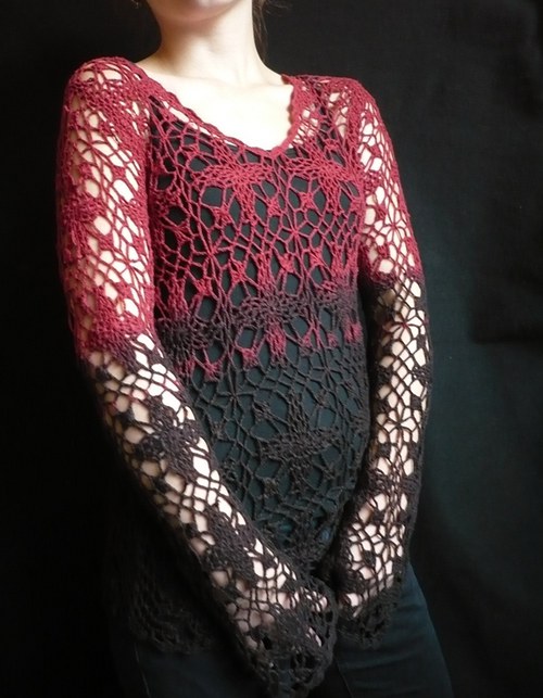 Háčkováný svetřík Séduction — foto 3