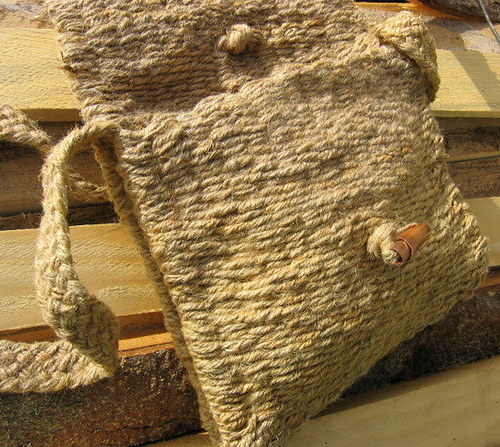 Přírodní Tkaná Kabelka — foto 2