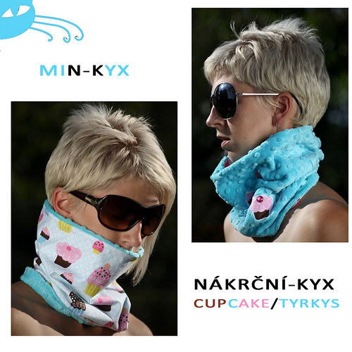 NÁKRČNÍ-KYX cupcake/tyrkys — foto 5