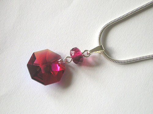 Swarovski Strass Octagon...Bordeaux Blue AB — foto 3