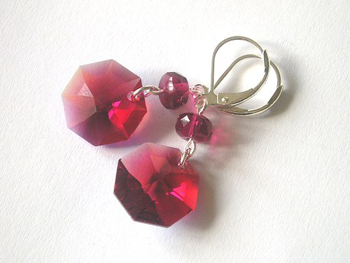 Swarovski Strass Octagon...Bordeaux Blue AB — foto 4