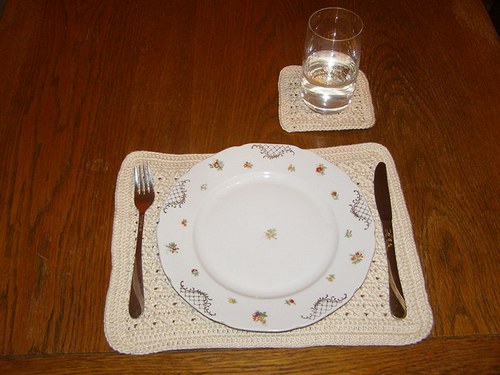 Háčkované prostírání — foto 3