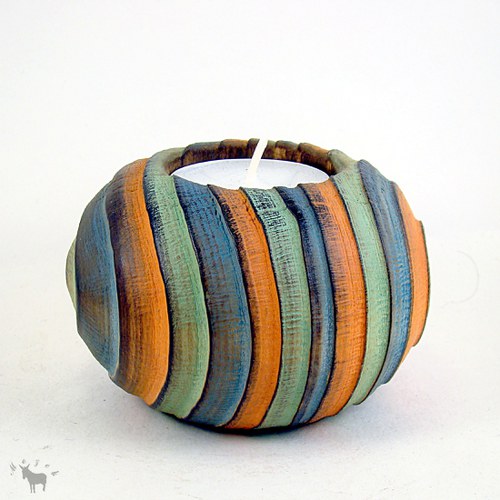 Dřevěný svícen — foto 4